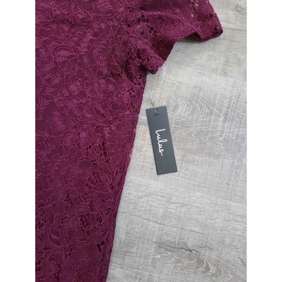 Lulus Bancroft Red Lace Shift Dress - Picture 6 of 7
